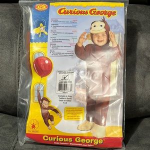 Curious George Toddler Costume Size 2-4. Brand: Rubies.